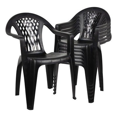 Producto - SILLA PLÁSTICA NEGRA A/B