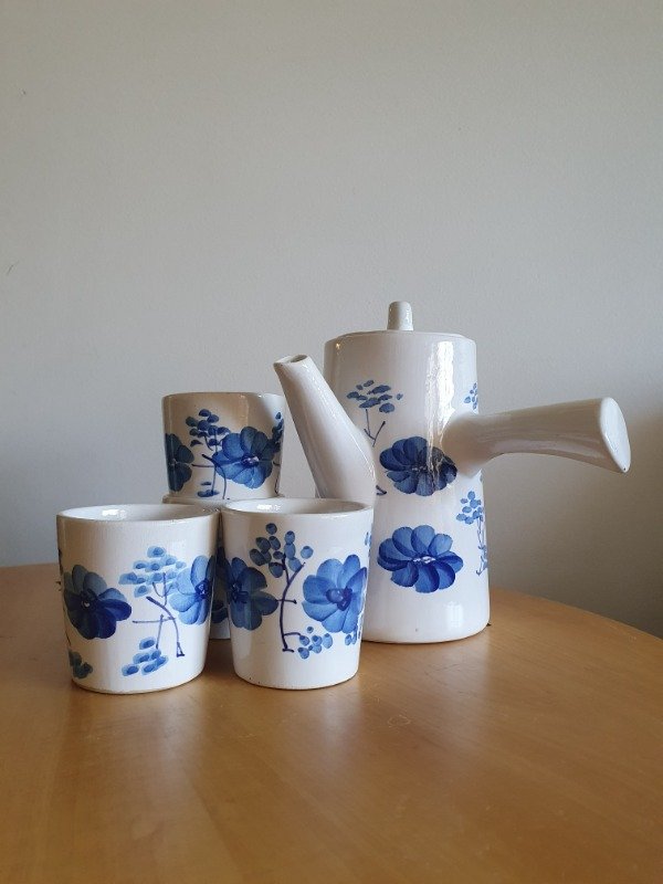 Producto - Juego de Té Flores Azules