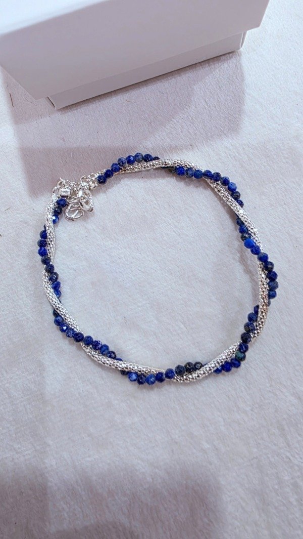 Producto - Pulsera doble cristal azul PL - 2