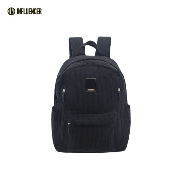 Producto - Mochila corderoy INFLUENCER - NEGRO - 1