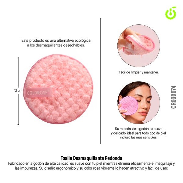 Producto - CHERIMOYA ESPONJA FACIAL ROSA