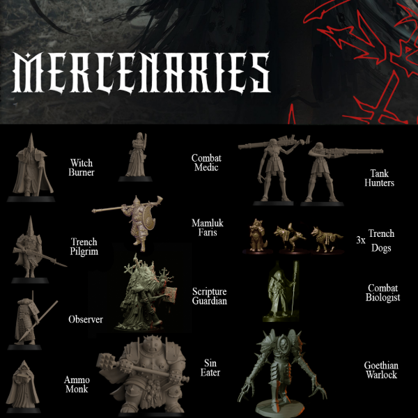 Producto - Mercenarios de La Fé y El Pecado - Paquete