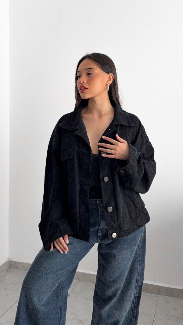 Producto - Campera Jeans Black - Oversize