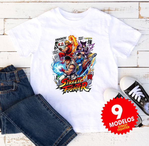 Producto - Plantillas Remeras Street Fighter Diseños sublimar Sublimación DTF #R328 - 0