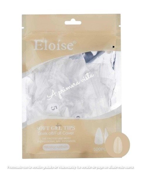 Producto - Tips soft gel eloise 500uds almendras prelimado