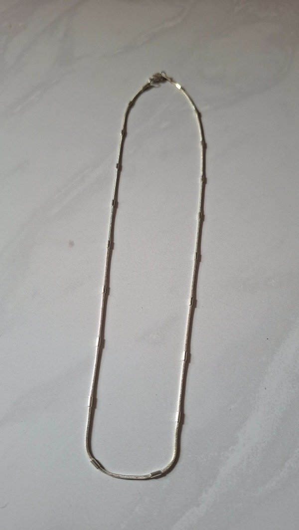 Producto - Cadena de acero blanco Carmen