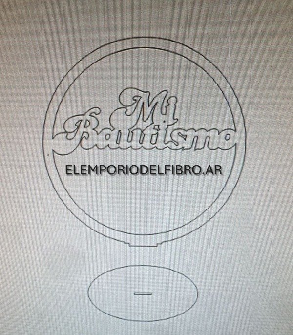 Producto - Centro de mesa Mi Bautismo x 10 unidades