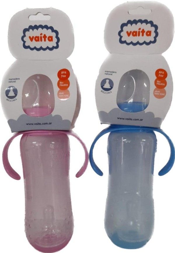 Producto - Mamadera 250cc Con Asas Natural Cinturada VAITA 3036