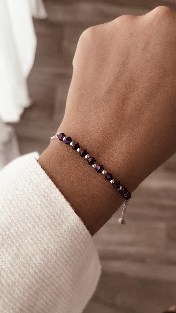 Producto - Pulsera violet acero quirúrgico