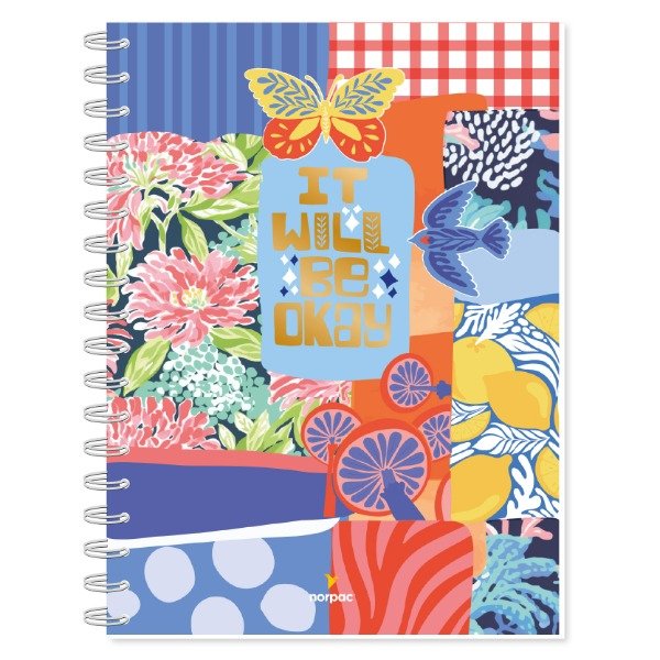 Producto - Cuaderno tapa semirigida A5 rayado Norpac Fantasia - 1