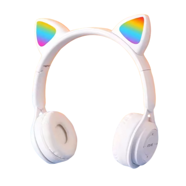 Producto - AURICULARES VINCHA INALAMBRICOS Y08 CON OREJAS Y LUCES kai