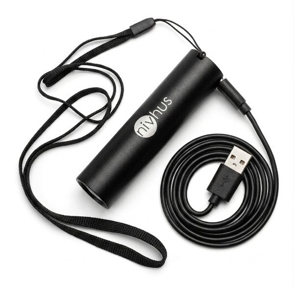 Producto - Linterna de Mano Led Ultra Violeta Recargable Super Compacta Cable USB Tipo C - 2