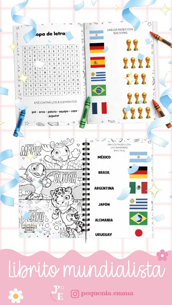 Producto - Librito de actividades del mundial