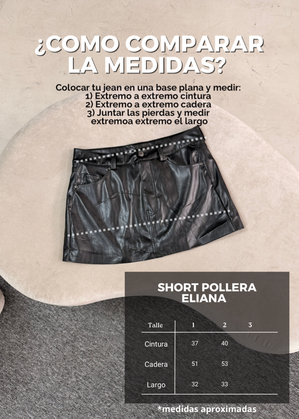 Producto - Short Pollera Eliana (Chocolate) - 3