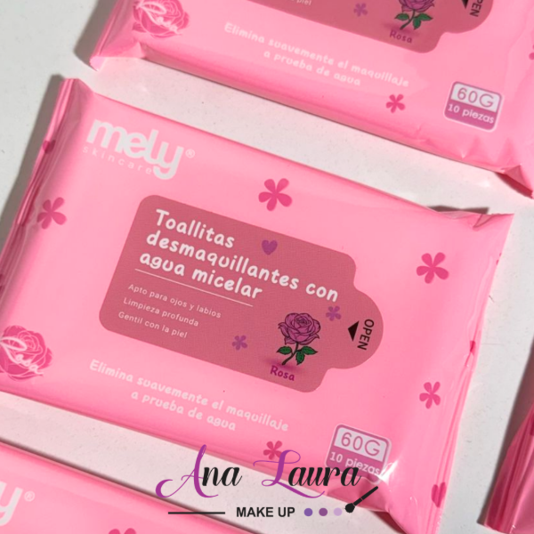 Producto - Toallita desmaquillante con Agua micelar Mely