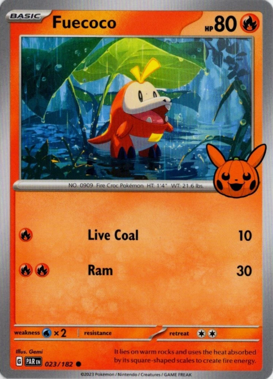 Producto - Fuecoco - 023/182 - Paradox Rift Trick or Trade 2024