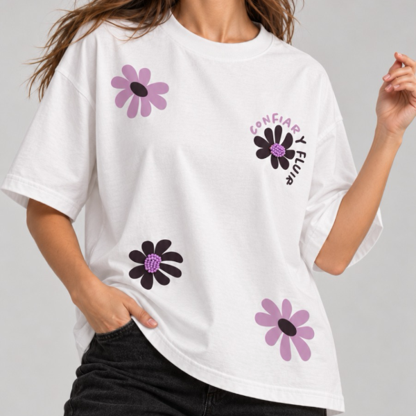Producto - Remera Confiar y fluir (over size) - 0