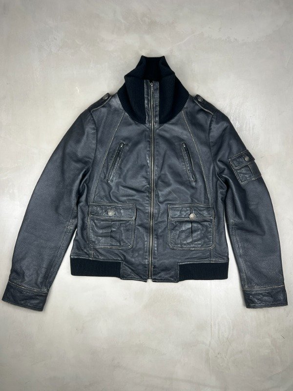 Producto - Leather Bomber Jacket - 0