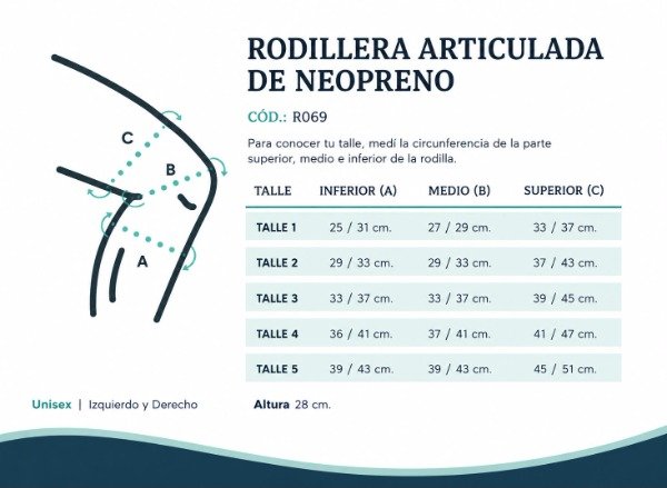 Producto - Rodillera Articulada de Neoprene - 1