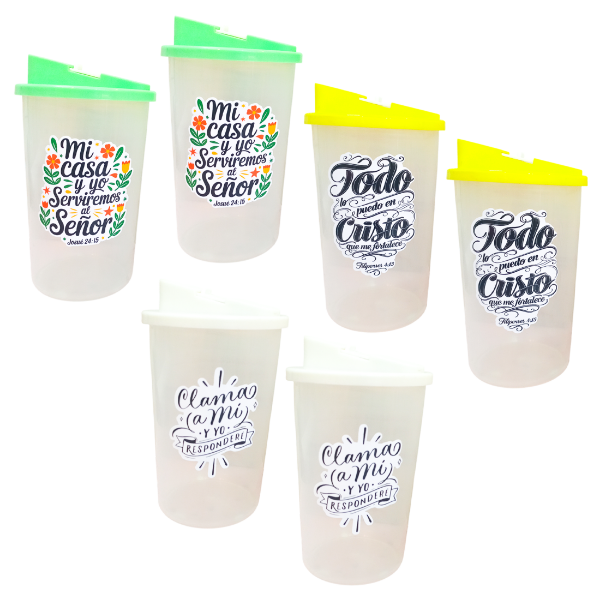 Producto - PROMO Set De Dos Tarros Yerbero y Azucarero Con Pico Vertedor (PACK X2 EQUIPOS)