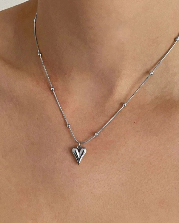 Producto - Collar Clarita Plateado