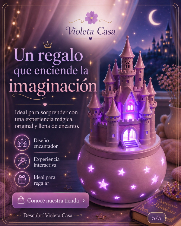 Producto - Velador Castillo Mágico con Violeta Sense - 4