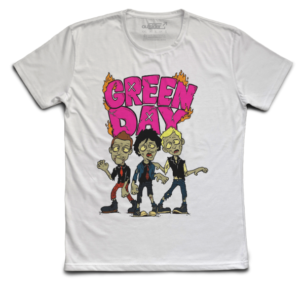 Producto - Green Day - Zombies - Remera Blanca