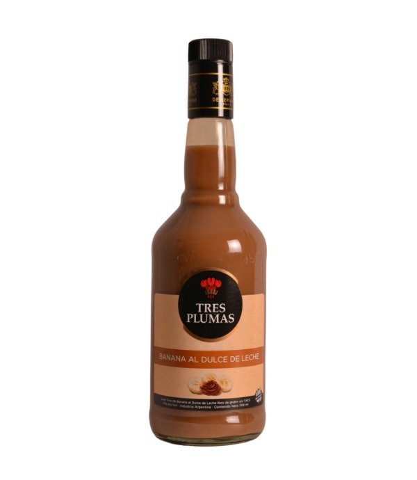 Producto - Licor Tres Plumas Banana c/dulce de leche 750ml