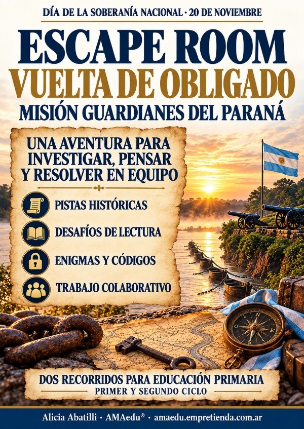 Producto - Escape Room VUELTA DE OBLIGADO - Guardianes del Paraná - 1