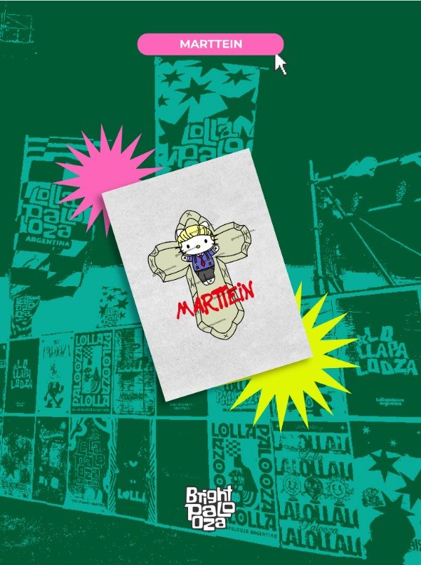 Producto - Poster Kitty Marttein - BRIGHTPALOOZA