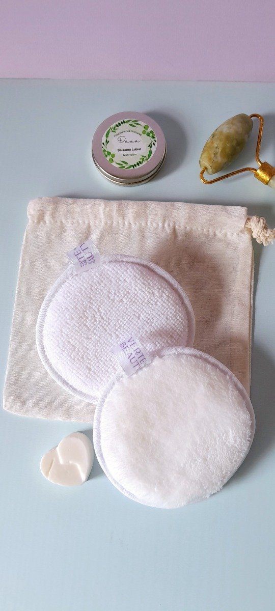 Producto - Ecopads en bolsita de lienzo.