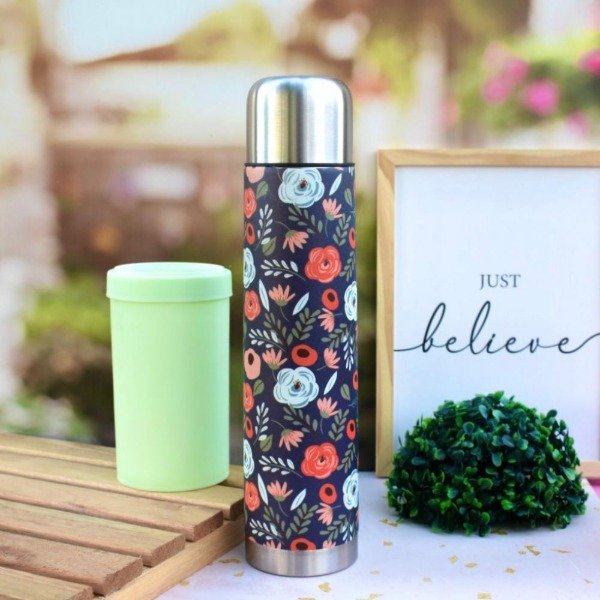 Producto - Termo de acero 1litro Flores