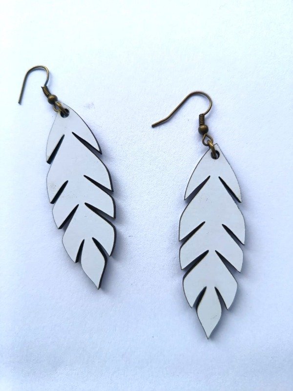 Producto - Aros Pluma / Blanco Alba - 2