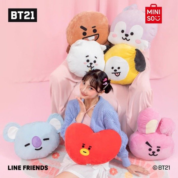 Producto - Almohadon de peluche BT21 (MINISO OFICIAL)