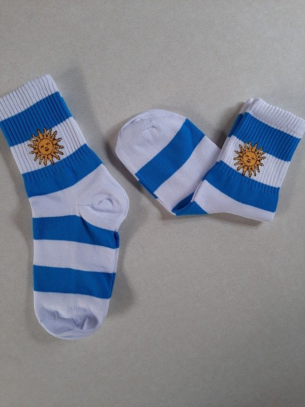 Producto - Media caña adulto - Blanco, celeste y sol