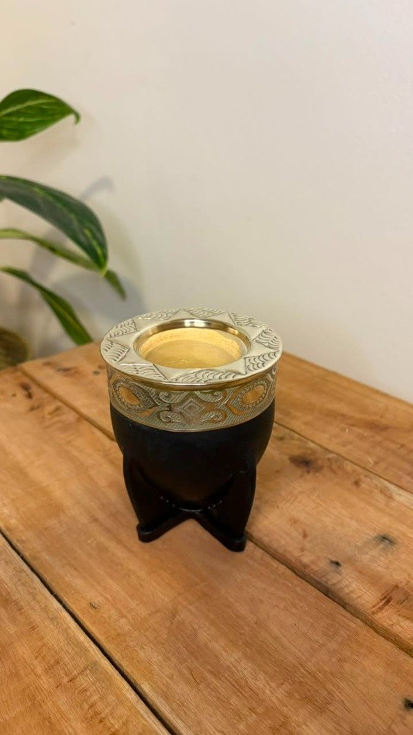 Producto - Mate imperial con virola de alpaca cincelada