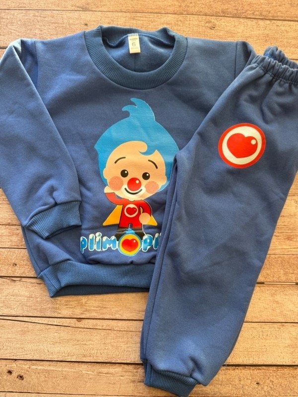 Producto - Conjunto frisado Plim Plim azul