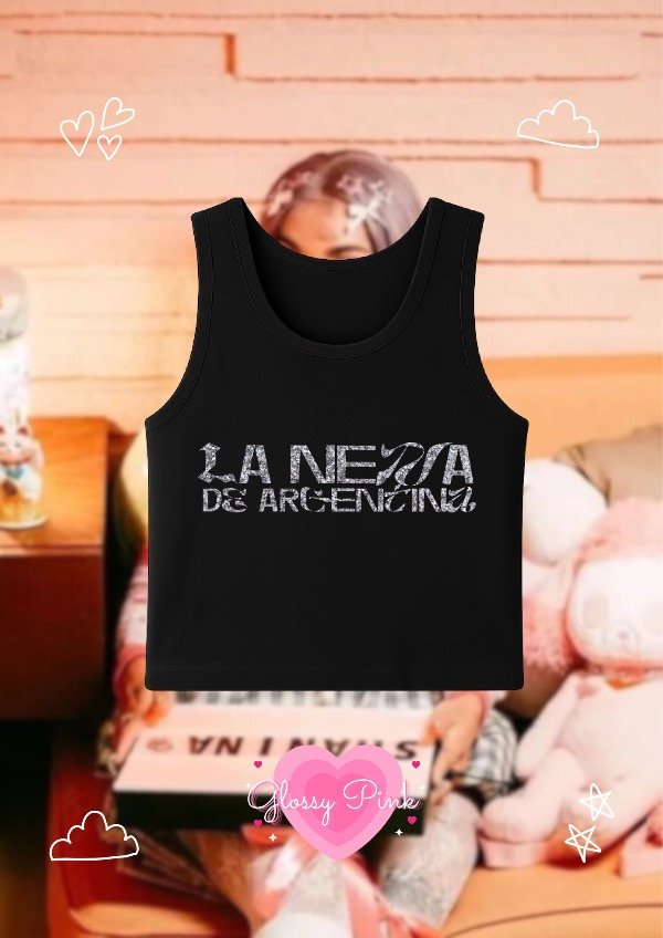 Producto - Tank Top La Nena de Argentina - VINILO GLITTER