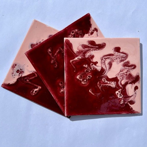 Producto - Azulejo artísticos Aqua- Rojo/Violeta