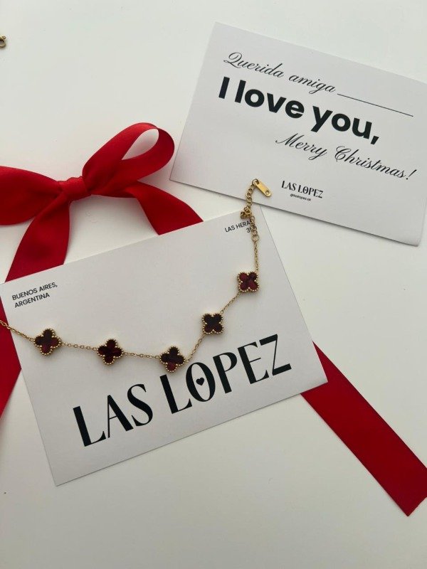 Producto - Pulsera van cleef roja