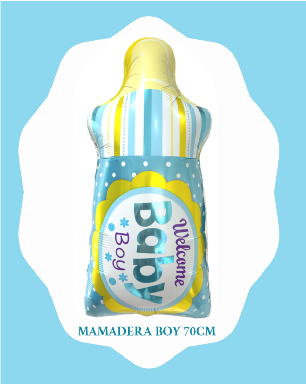 Producto - Globo Mamadera Baby Boy celeste