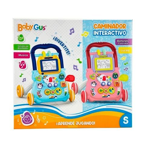 Producto - CAMINADOR INTERACTIVO CON LUZ Y SONIDO 36X33CM - 54468/1160 BABY GUS