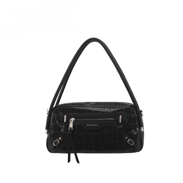 Producto - Cartera eco cuero Crocco Negra - 0