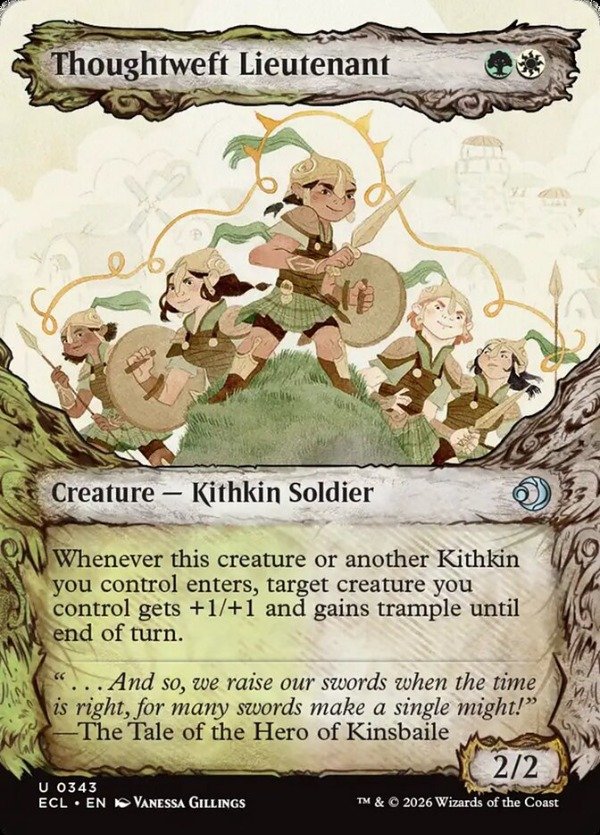 Producto - Thoughtweft Lieutenant #343 Showcase  Lorwyn Eclipsed