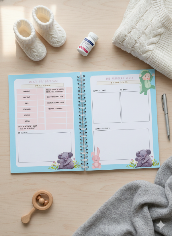 Producto - Diario de Embarazo y Primer Año (PDF Imprimible): Tu Sistema de Gestión Familiar - 4