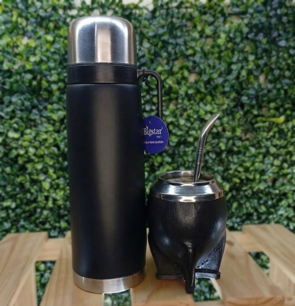 Producto - MATE TORPEDO CALABAZA + TERMO NEGRO ( GRABADO GRATIS )