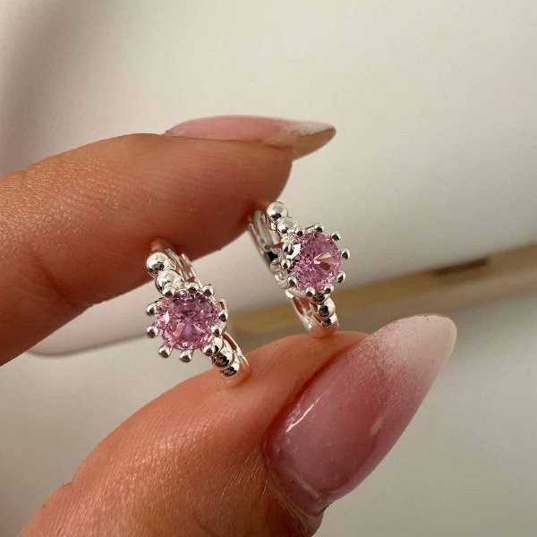 Producto - Aros Julieta rosa