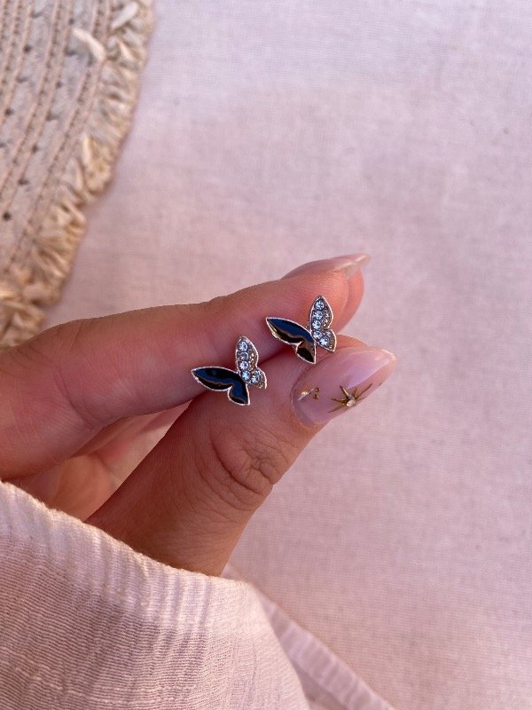 Producto - Pasantes Mariposa negra y strass A.Q