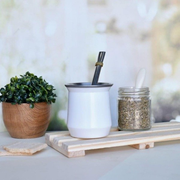 Producto - Mate de acero mediano s/bombilla