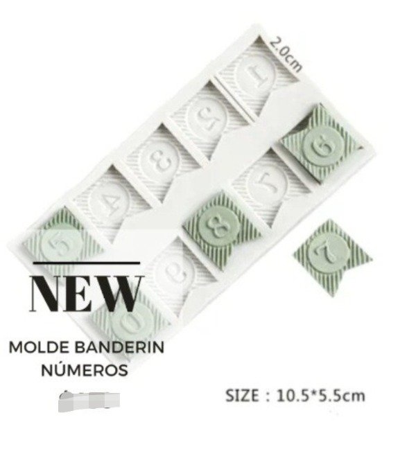 Producto - Molde banderin numeros